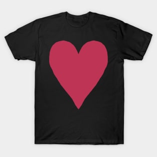 Viva Magenta Heart Pantone Color of the Year 2023 T-Shirt